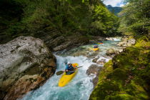 Kajak-Kurse auf der Soča mit deutschen Kajaklehrern