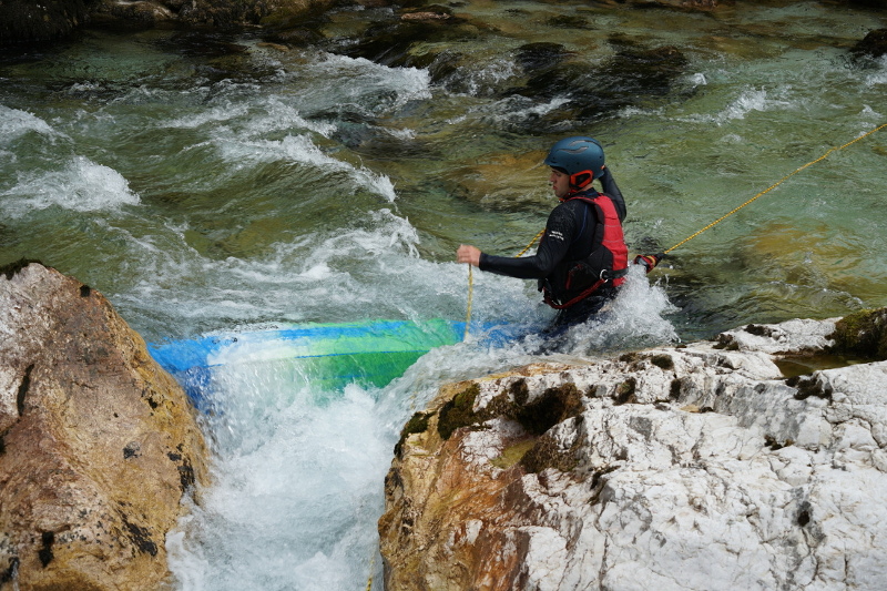 Kajak-Kurse auf der Soča mit deutschen Kajaklehrern