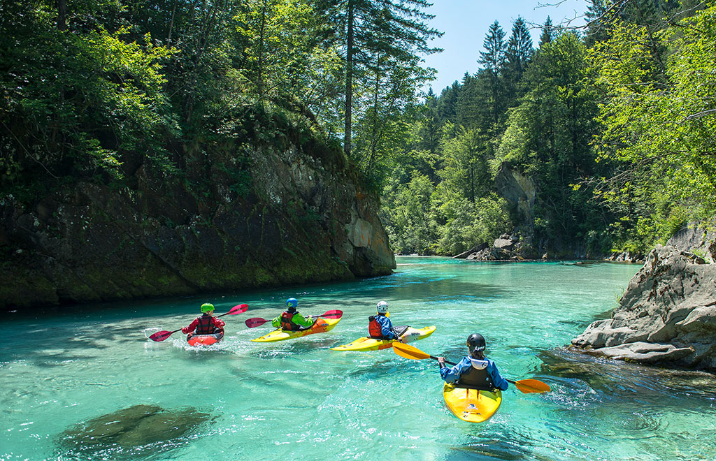 Kajak-Kurse auf der Soča mit deutschen Kajaklehrern